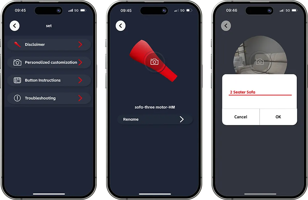Customise your app screens