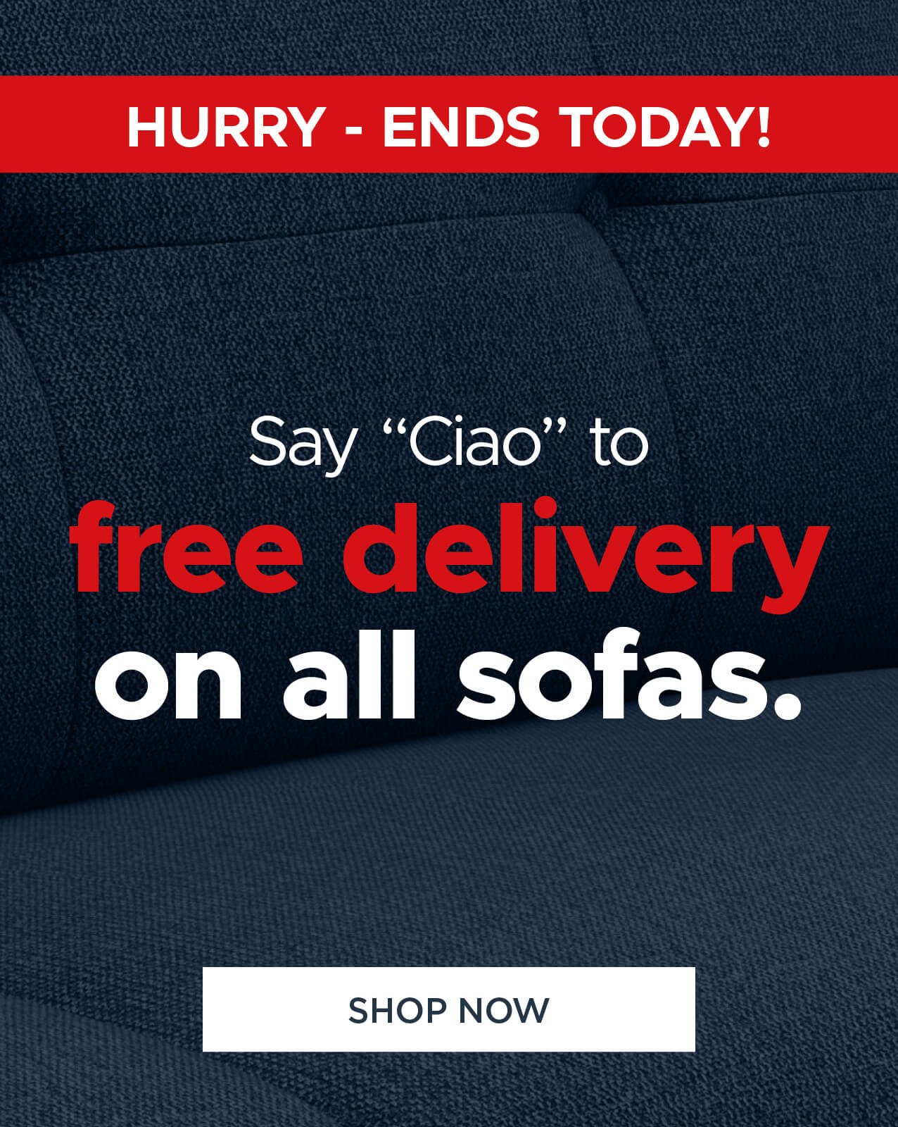 Free Delivery on all sofas