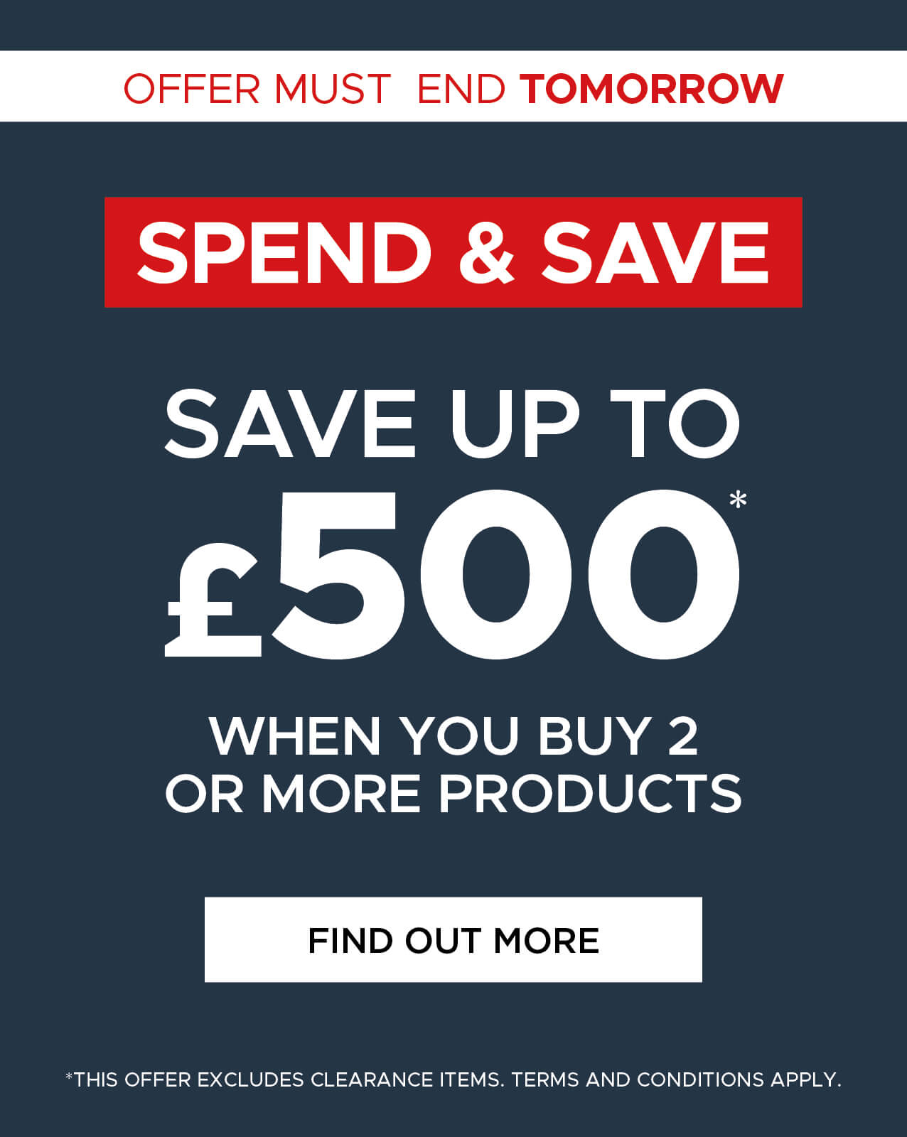 Spend & Save, save up to £500